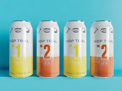 Hop Trail IPA Beer Cans Featuring 4.6% ABV and 14.9 FL OZ Volume 3d model