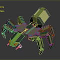Mech tank mech insect mech spider crab machine crab mechanical crab mech crab 3d model