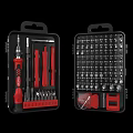 Comprehensive Hardware Tool Set With Screwdrivers Various Bits And Precision Tools In Storage Case 3d model