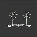 Two Wind Turbines With Metal Frames Base Structures And Mechanical Components 3d model