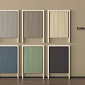Poliform Curtains in Various Colors with White Frames for Home Interior