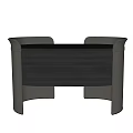Modern Bedside Table Design With Sleek Surface Curved Edges And Storage Drawer 3d model