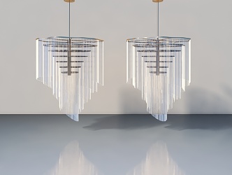 Chandelier ornaments 3d model