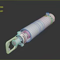 3D Rendered White Fragmentation Grenade Prototype With Handle And Safety Pin Design