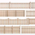 Different Types Of Wooden Fences For Garden And Outdoor Decoration