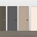 Stylish Modern Swing Doors with Wooden Gray and Beige Finishes for Home Interior Decoration