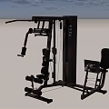 Multifunctional Home Gym Fitness Equipment With Seated And Pull Down Training Functions
