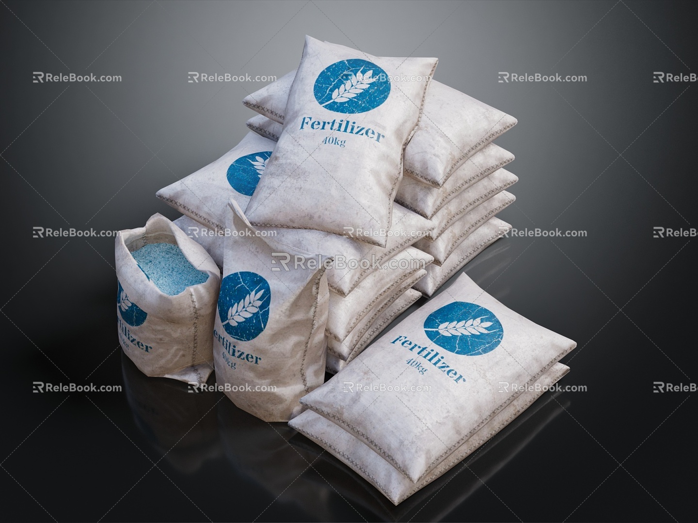 Fertilizer bag fertilizer bag 3d model