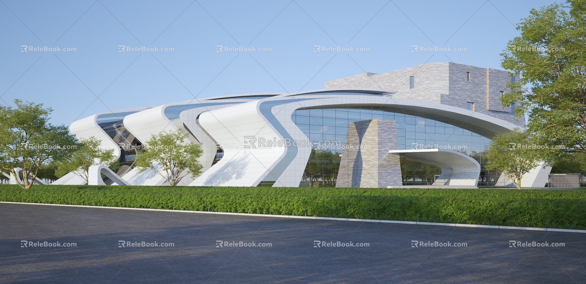 architectural style architecture 3d model