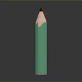 Stylish Green Pencil With Sharpened Tip And Wooden Body For Everyday Use
