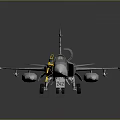 Realistic Gray Fighter Jet Model With Cockpit Weapons And Detailed Wings