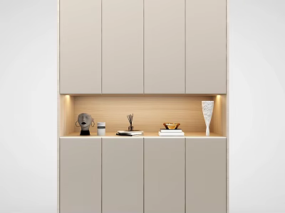 Door Entrance Cabinet Shoe Changing Cabinet Side Cabinet Decorative Cabinet Storage Cabinet 3d model
