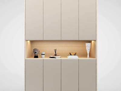 Door Entrance Cabinet Shoe Changing Cabinet Side Cabinet Decorative Cabinet Storage Cabinet 3d model