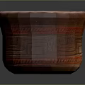 Artistic Ceramic Bowl with Intricate Traditional Geometric Carving Design in Reddish Brown