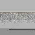 Sparkling Crystal Chandelier Design With Elegant Cascading Beads And Hanging Pendants