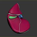 Abdominal Organ 3D Model Anatomical Structure With Pink Green Blue Components