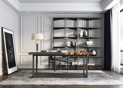 Modern study 3d model