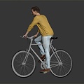 Modern Man Ride Male Male Character Male Character 3d model