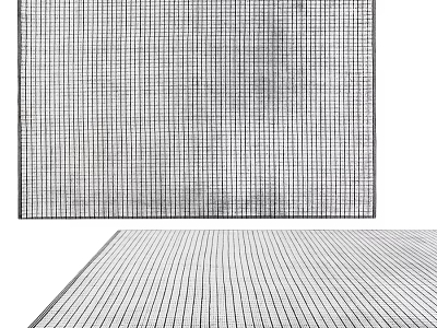 Square Rug With Grid Texture For Minimalist Home Decoration 3d model