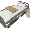 Modern sickbed 3d model