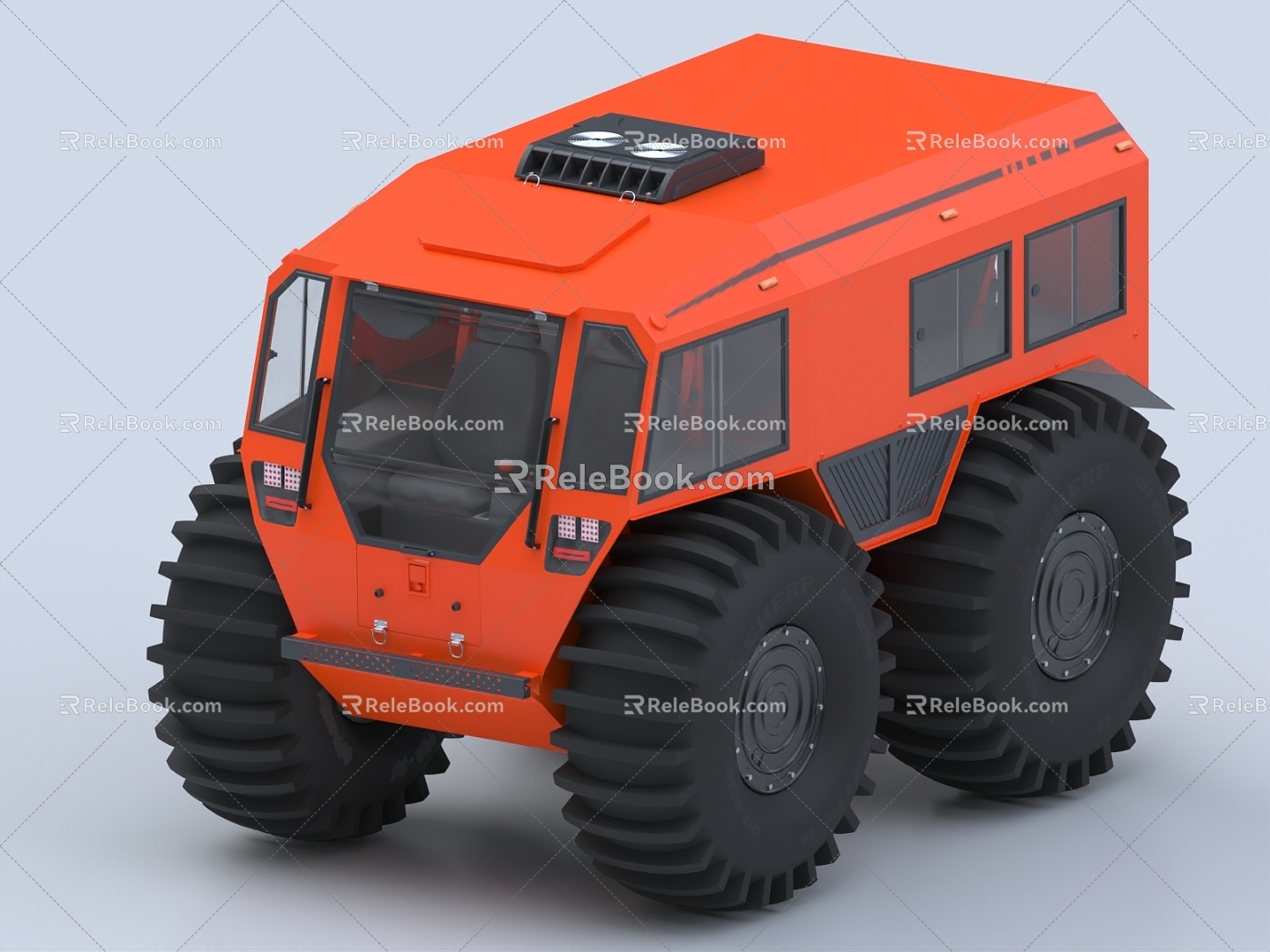 All-terrain vehicle, off-road vehicle, electric vehicle, all-terrain pickup 3d model