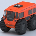 All-terrain vehicle, off-road vehicle, electric vehicle, all-terrain pickup 3d model