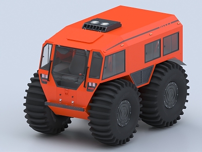 All-terrain vehicle, off-road vehicle, electric vehicle, all-terrain pickup 3d model