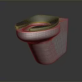 Modern Black Bathroom Toilet With Sleek Ceramic Design And Comfortable Seat