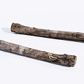 Rough Wood Logs With Natural Stone Like Texture And Bark Details