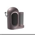 Cute Pink Portable Electric Appliance with Mesh Panel Transparent Container and Silver Knob