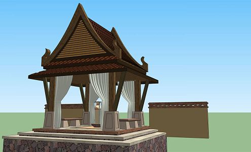 Southeast Asia Pavilion Thai Pavilion 3d model