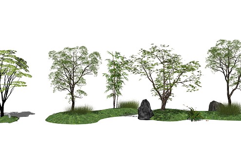 Modern Tree Landscape Tree Arbor Trees 3d model