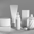 Elegant TEODANE and MIN Cosmetics Collection with Perfume Skincare and Elixir Cream on Pink