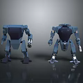 Blue Robots 3D Models Character And Creature Design From Different Angles 3d model