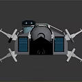 Futuristic Spacecraft Design With Advanced Components For Deep Space Exploration