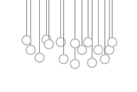 Modern chandelier 3d model