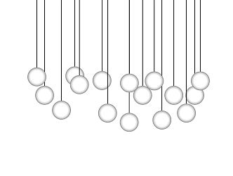 Modern chandelier 3d model