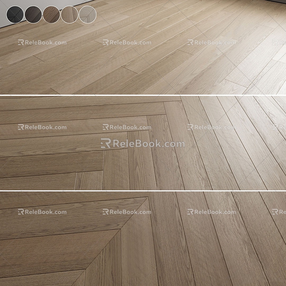 Modern Wood Flooring 3d model