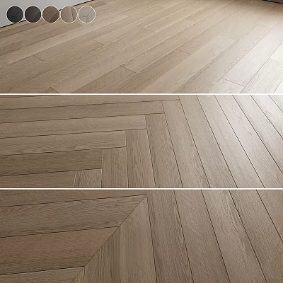 Wood Flooring With Various Patterns And Natural Texture 3d model