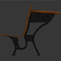 Kids Wooden Desk And Chair With Metal Frame For Study Room Furniture