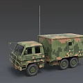 unit command vehicle military command vehicle battalion command vehicle command vehicle shelter command vehicle military communication vehicle support vehicle 3d model