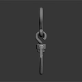 Sturdy Stainless Steel Metal Hook With Double Prongs And Reflective Surface