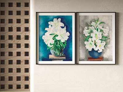 Nordic decorative painting 3d model