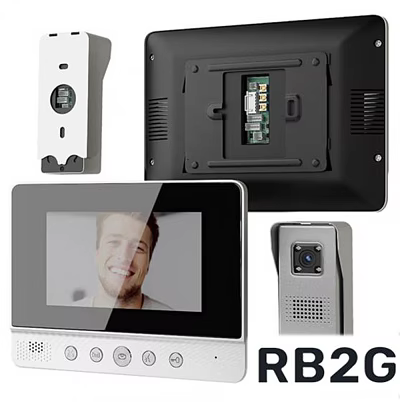 Smart Video Doorbell With HD Camera Display Screen And Internal Components 3d model