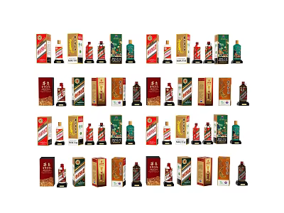 daily necessities wine 3d model