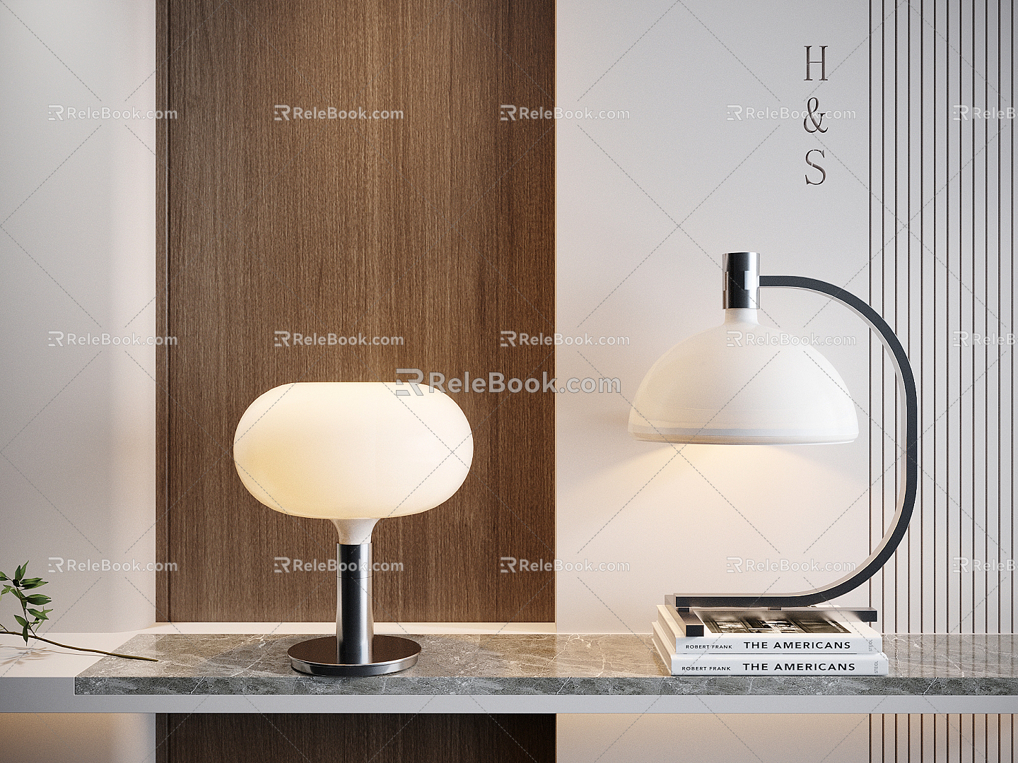 Modern table lamp 3d model