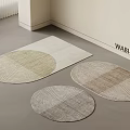 Modern Carpet Combo Round Carpet Oval Carpet Shaped Carpet Striped Carpet Geometric Carpet 3d model