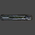 Futuristic Sci Fi Weapon 3D Rendered Handgun With Metallic Sleek Structure And Dark Purple Color