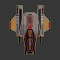 Modern fighter sci-fighter sci-fighter space fighter 3d model