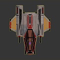 Modern fighter sci-fi fighter sci-fi fighter space fighter 3d model